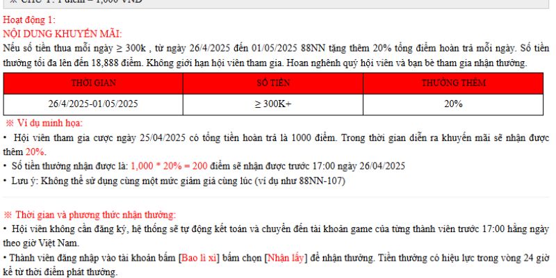 Ưu đãi hoàn trả cho lần đầu cá cược