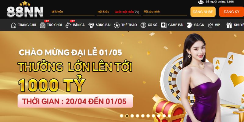 Truy cập trang web chính chủ 88nn