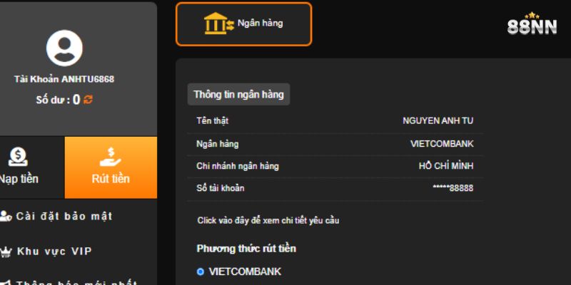 Kiểm tra thông tin tài khoản